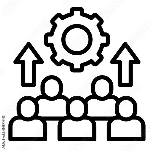 Community Development  Icon Element For Design
