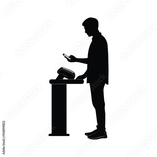 Silhouette of Man Giving Speech at Podium