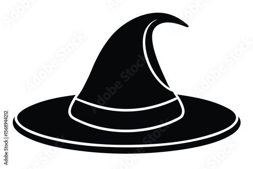 sorcerer hat vector icon