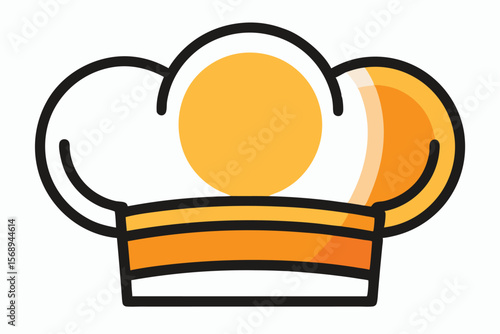 Chef Hat Icon Culinary Delight, Delicious Food Illustration