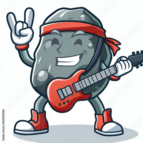 Rockin' Stone: A Music Cartoon Character