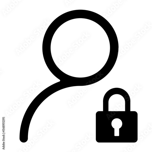 Silhouette design representing user role permissions and access control in software systems