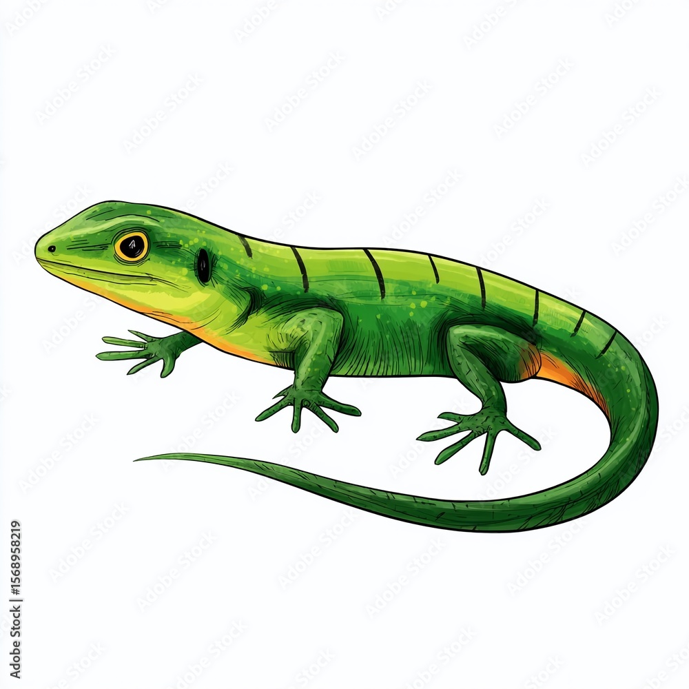 Obraz premium Unleash Your Inner Artist A Powerful Visual Prompt Generator for Captivating Lizard Imagery