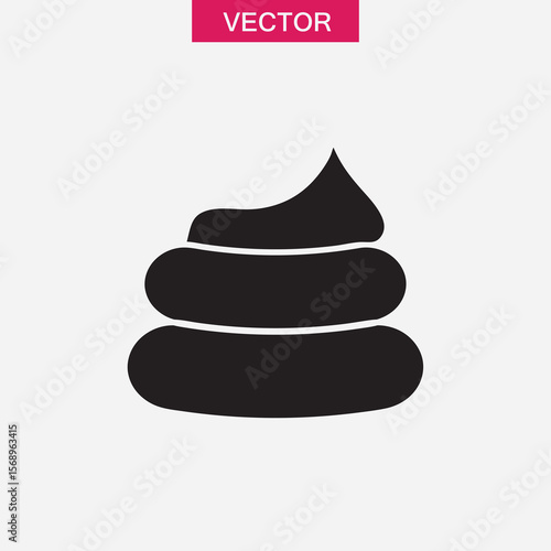 Poop icon or logo isolated sign symbol , vector simple illustration for web and app..eps