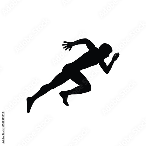 Sprinting man