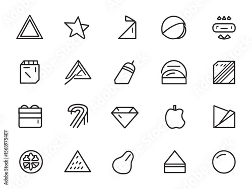 line art wishlist symbol for ecommerce design