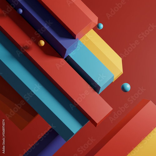 Colorful abstract backgrounds featuring striped and square designs are perfect for paper, business, or education documents, adding a vibrant touch to office files and binders