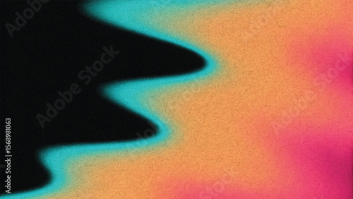 Abstract, colorful rainbow light waves create a stunning gradient design, ideal for a dynamic art or texture background