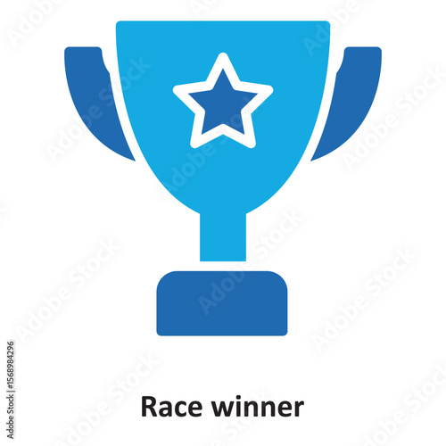 Race winner Vector Icon which can easily modify or edit