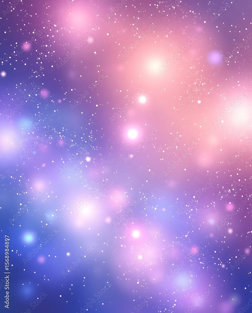 Whimsical Celestial Dustscape, Pink and Violet Galaxy Background Scene Whimsical Celestial Dustscape, Pink and Violet Galaxy Background Scene