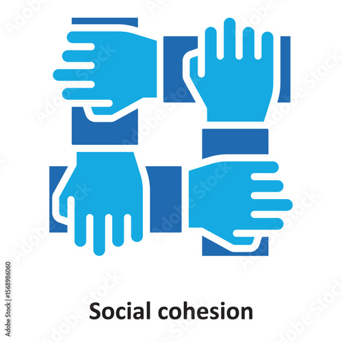 Social cohesion Vector Icon which can easily modify or editSocial cohesion Vector Icon which can easily modify or edit