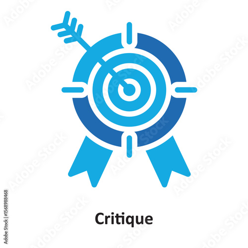 Critique Vector Icon which can easily modify or edit