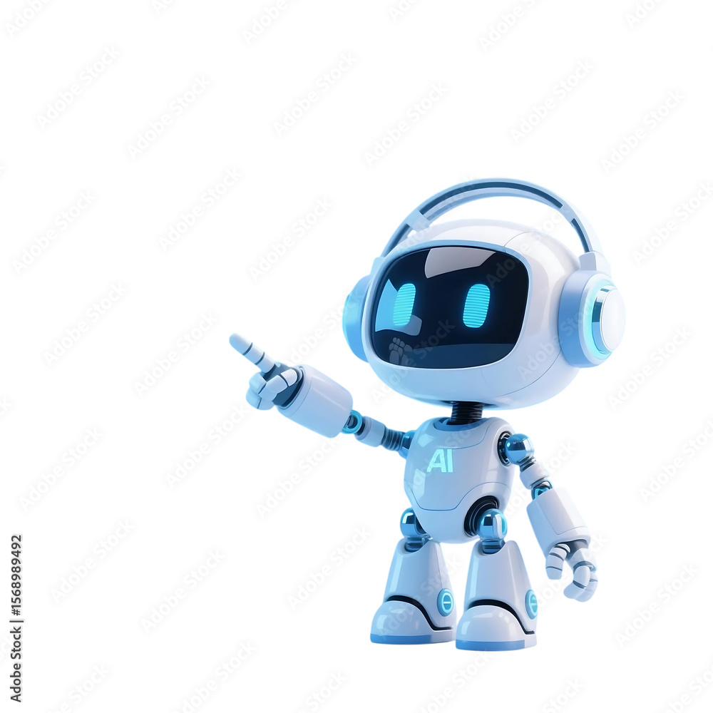A cute AI robot character performing various business and finance activities, GPT chatbot icon. Artificial intelligence, trendy technology, support service, funny automation computer A cute AI robot character performing various business and finance activities, GPT chatbot icon. Artificial intelligence, trendy technology, support service, funny automation computer
