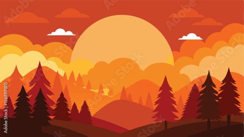 vector illustration of a landscape