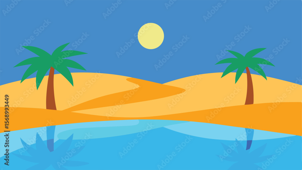Obraz premium palm trees on the beach