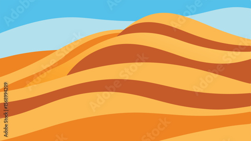 sand dunes in the desert landscape
