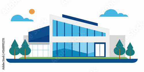 Modern urban architecture and house vector illustrations showcase diverse building designs for city living and business planning