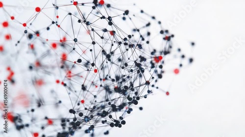 This stunning footage showcases a complex network visualization. Ideal for projects related to technology, data science, and innovation. Emphasizes creativity in digital art. Generative AI