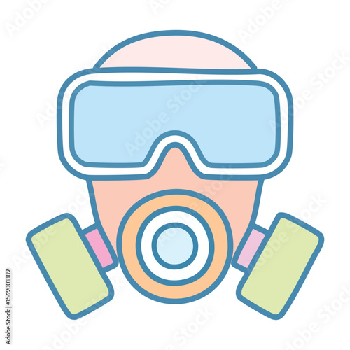 Gas Mask Icon - Survival Gear