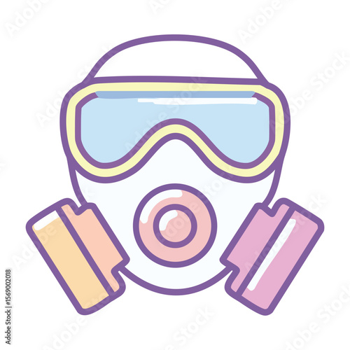 Respirator Icon Design - Air Protection