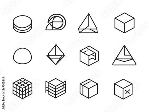 Modern remove from wishlist concept line art vector