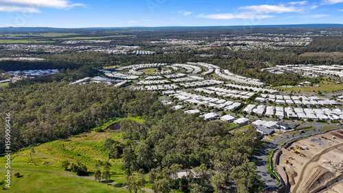 Aerial of Pimpama Heights, Gold Coast, Queensland