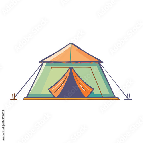 Field Tent Icon Design - Base Camp