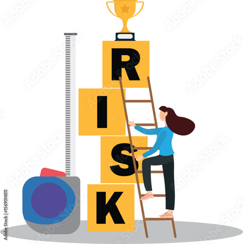 Investment risk, volatility and fluctuation in stock market that price will drop, stability and uncertainty concept. character life .