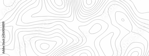 Topographic map background geographic line map with seamless ornament design. The black on white contours vector topography stylized height of the lines map.