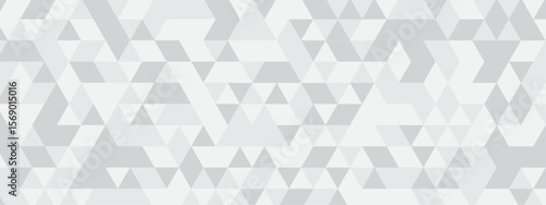 Triangle Vector Abstract Geometric Technology seamless pattern gray Background. triangular mosaic backdrop design. Triangle polygonal square abstract banner background.
