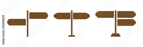 signpost icon vector illustration isolated background