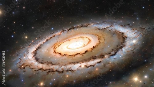 Bright Spiral Galaxy in the Universe
