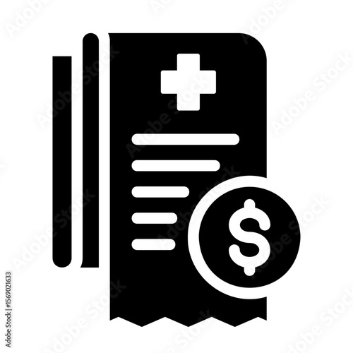 medical bill Solid icon