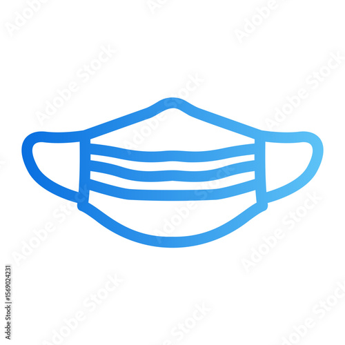 face mask Gradient icon