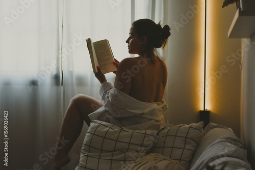 autorretrato mujer en la ventana