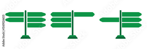 signpost icon Flat design on isolated background