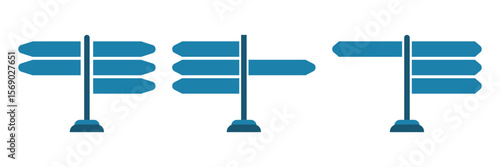 signpost icon vector illustration isolated background