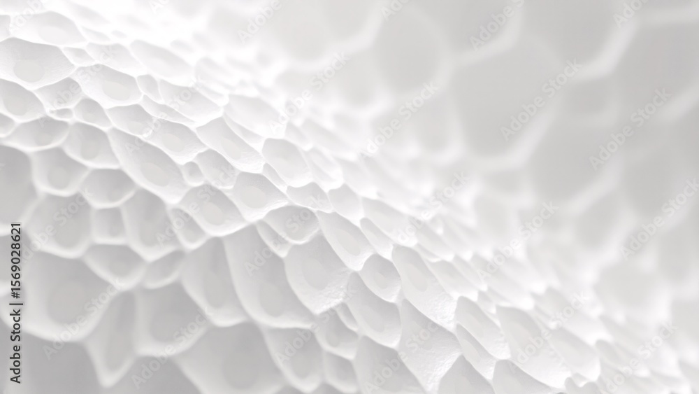 Naklejka premium Abstract White Cellular Texture Background
