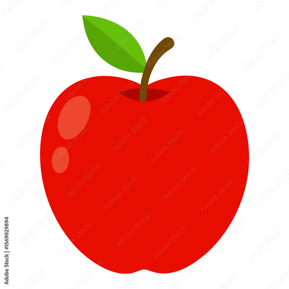 Fototapeta premium Apple AI Vector Design for Fresh Food & Nature Themes