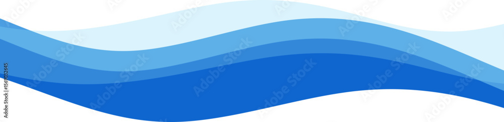 Obraz premium Transparent Wave Business Border