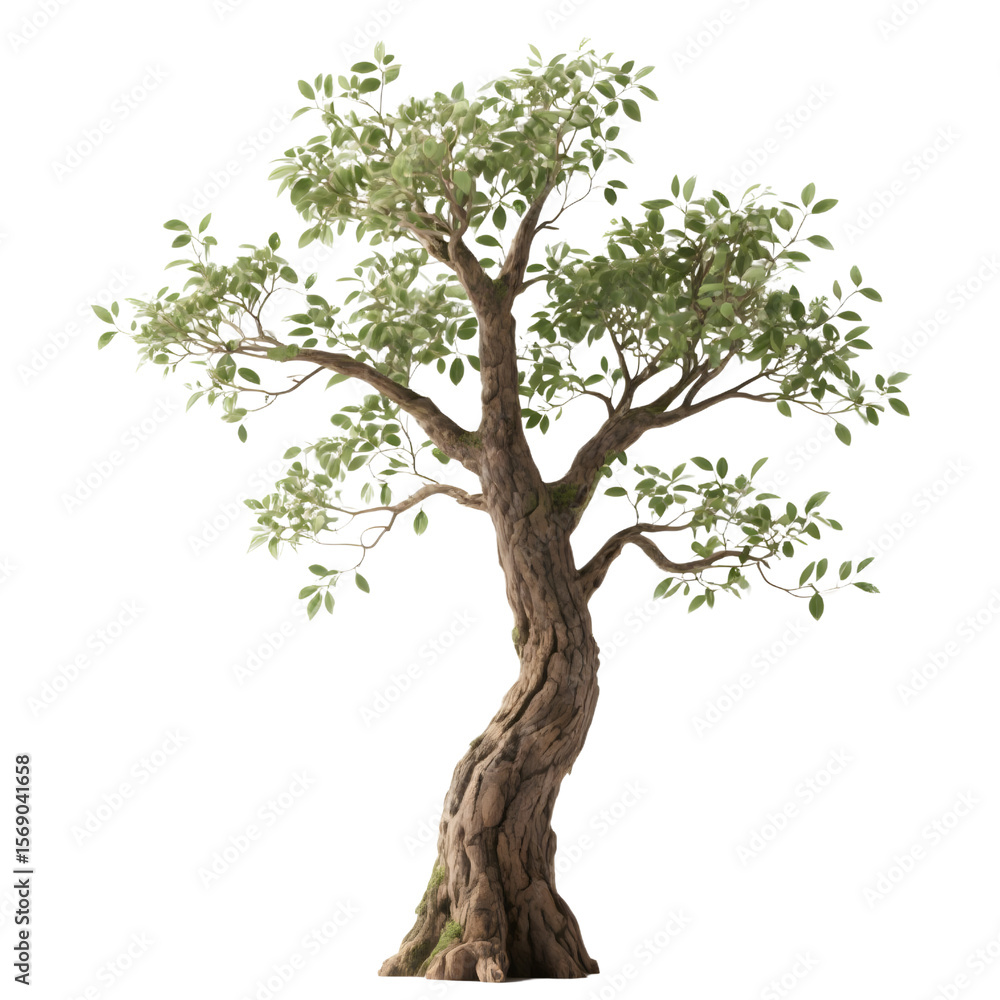 custom made wallpaper toronto digitalTree with green leaves isolated on transparent background
