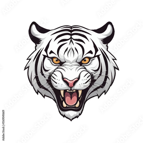 "Roaring Tiger Vector"