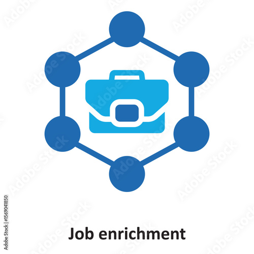 Job enrichment Vector Icon which can easily modify or edit