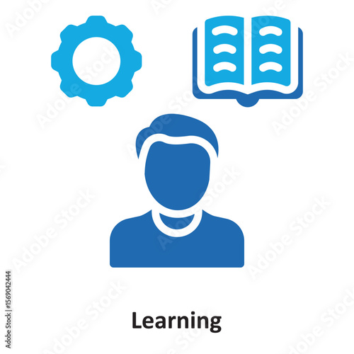 Learning Vector Icon which can easily modify or edit