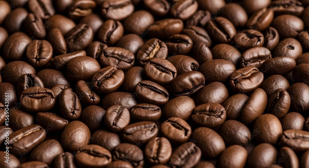 Close-up View of Roasted Coffee Beans Close-up View of Roasted Coffee Beans