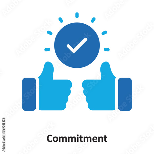  Commitment Vector Icon which can easily modify or edit