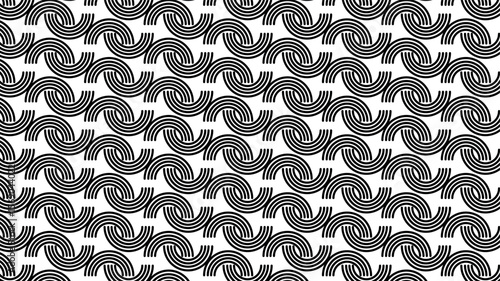 Wallpaper Mural Black and White Geometric Swirl Seamless Pattern – Abstract Vector Design Torontodigital.ca