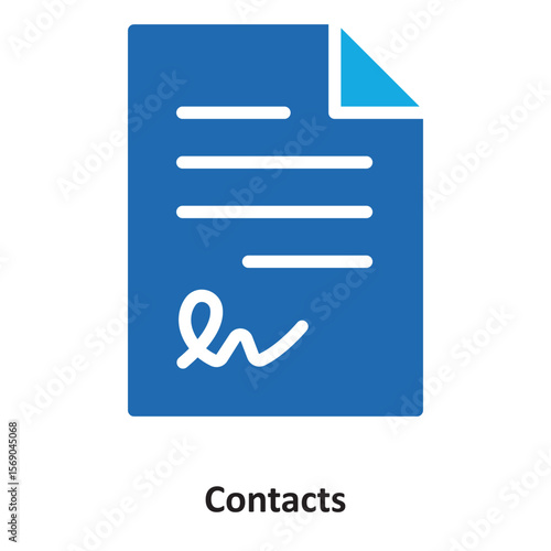 Contacts Vector Icon which can easily modify or edit