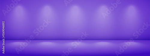 Limbo purple background with light shadow. Abstract studio gradient bg. Modern banner with empty space for advertising text. Vector illustration.