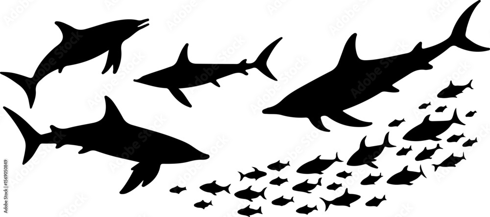 set of black silhouettes of fishes, bird, silhouette, vector, animal, nature, illustration, flying, birds, sea, fish, black, set, wild, wildlife, animals, icon, wings, drawing, shark, fly, wing, hummi set of black silhouettes of fishes, bird, silhouette, vector, animal, nature, illustration, flying, birds, sea, fish, black, set, wild, wildlife, animals, icon, wings, drawing, shark, fly, wing, hummi